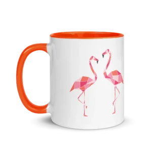 01-free-as-a-bird-flamingos-mug-orange
