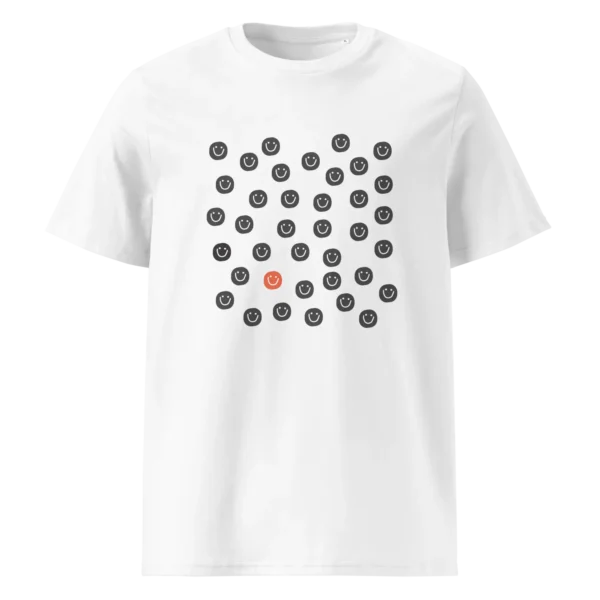 Happy-smiles-red-dot-unisex-organic-cotton-t-shirt-white-front-687c0aec279a1 Happy-smiles-red-dot-unisex-organic-cotton-t-shirt-white-front-687c0aec279a1