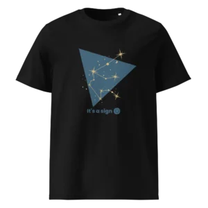 It's-a-sign,-aquarius-unisex-organic-cotton-t-shirt-black-front-687ab70200430