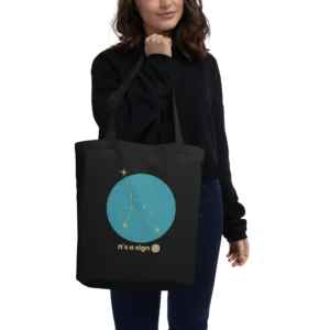 It's-a-sign,-cancer-eco-tote-bag-black-front-687b6cf2df9b8