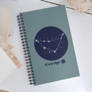 It's-a-sign,-capricorn-spiral-notebook-white-front-687b7626926a3
