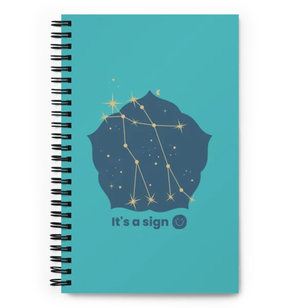 It's-a-sign,-gemini-spiral-notebook-white-front-689901449d1ce