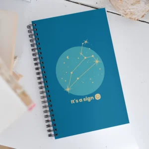 It's-a-sign,-leo-spiral-notebook-white-front-6898fff0d07f2