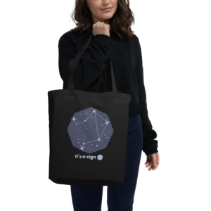 It's-a-sign,-libra-eco-tote-bag-black-front-687bd5c9be189
