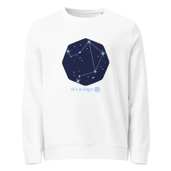 It's-a-sign,-libra-unisex-organic-sweatshirt-white-front-687ea76a78152