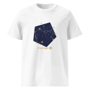 It's-a-sign,-sagittarius-unisex-organic-cotton-t-shirt-white-front-6898fd93b5502