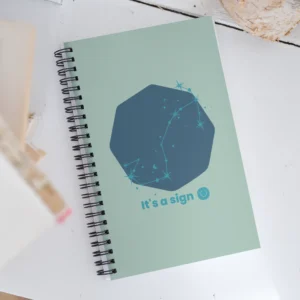 It's-a-sign,-scorpio-spiral-notebook-white-front-687bcb8613c74