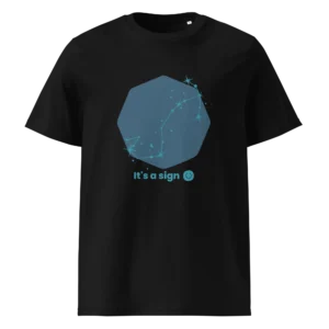 It's-a-sign,-scorpio-unisex-organic-cotton-t-shirt-black-front-687bb8aa1ff86