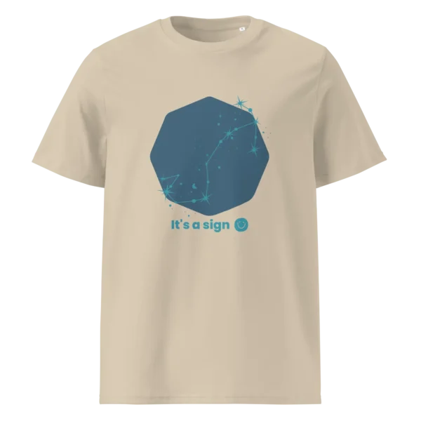 It's-a-sign,-scorpio-unisex-organic-cotton-t-shirt-desert-dust-front-687bb8aa209af