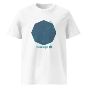 It's-a-sign,-scorpio-unisex-organic-cotton-t-shirt-white-front-687bb8aa21899