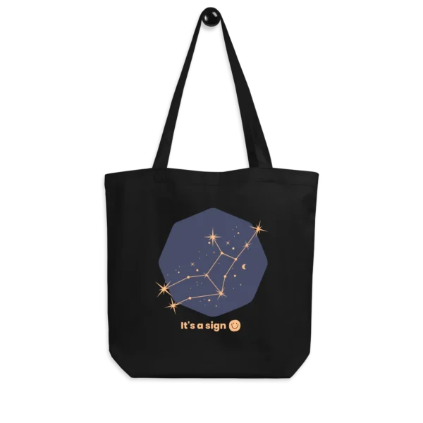 It's-a-sign,-virgo-eco-tote-bag-black-front-687bd4a7d3233