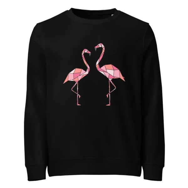 free-as-a-bird-flamingos-unisex-organic-sweatshirt-black-front-6876d0fa2c560 free-as-a-bird-flamingos-unisex-organic-sweatshirt-black-front-6876d0fa2c560