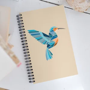 free-as-a-bird-kingfisher-spiral-notebook-white-front-687810959b7b1
