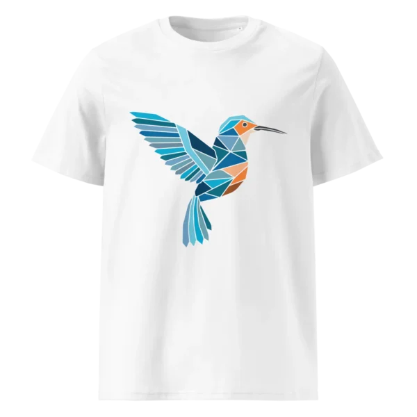 free-as-a-bird-kingfisher-unisex-organic-cotton-t-shirt-white-front-687810ce8627c