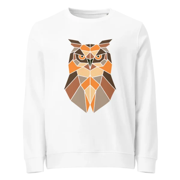 free-as-a-bird-owl-unisex-organic-sweatshirt-white-front-687aa11597f7a free-as-a-bird-owl-unisex-organic-sweatshirt-white-front-687aa11597f7a
