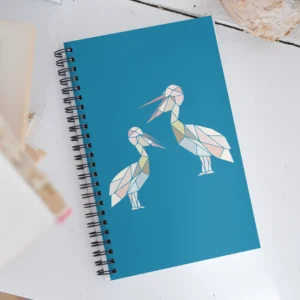 free-as-a-bird-pelicans-spiral-notebook-white-front-687aa81c453c3