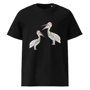 free-as-a-bird-pelicans-unisex-organic-cotton-t-shirt-black-front-687aa9d41d76b