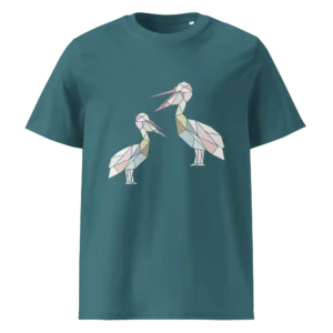 free-as-a-bird-pelicans-unisex-organic-cotton-t-shirt-stargazer-front-687aa9d41f3ba