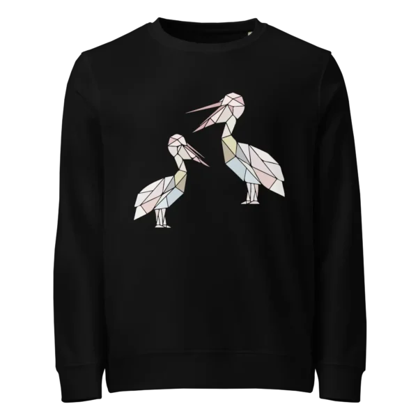 free-as-a-bird-pelicans-unisex-organic-sweatshirt-black-front-687aa776dab60 free-as-a-bird-pelicans-unisex-organic-sweatshirt-black-front-687aa776dab60