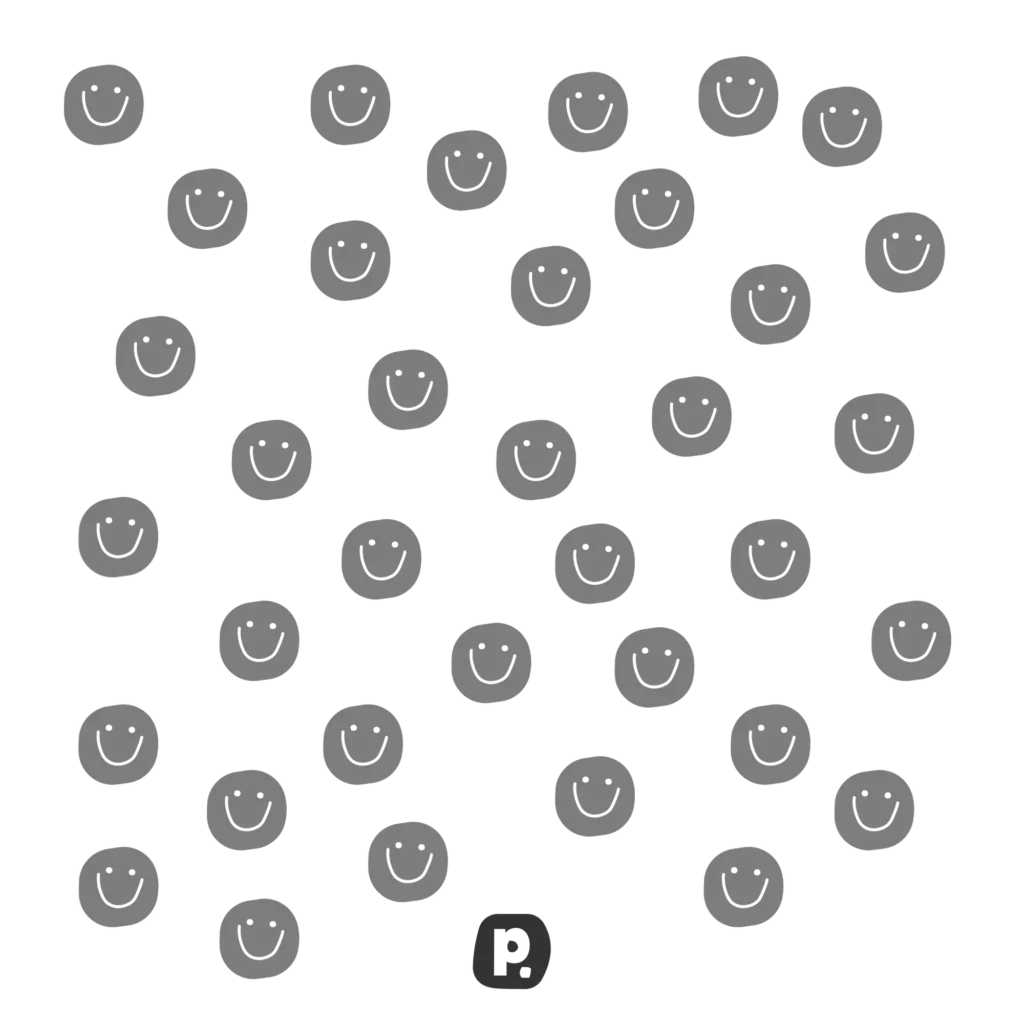 Happy smiles chin up